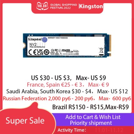 Kingston NEW NV3 NVMe M.2 2280 M 2 SATA SSD 2TB 1 TO 500GB 1TB Internal Solid State Drive Hard Disk 250G NV2 M2  For PC Notebook